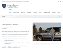 Tablet Screenshot of creationlandscapingservices.com